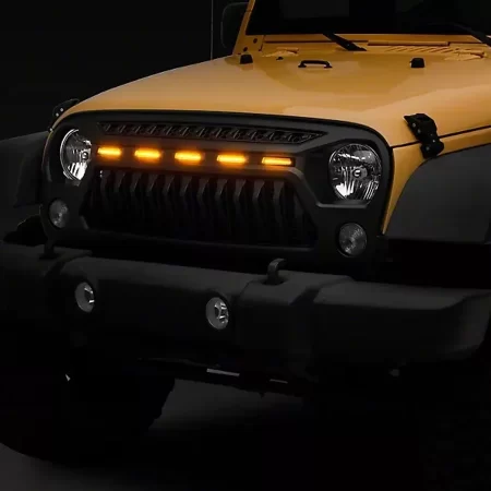 Parrilla Angry Enojado Con Led Jeep 2007-2018 Rejilla-barra - Image 5