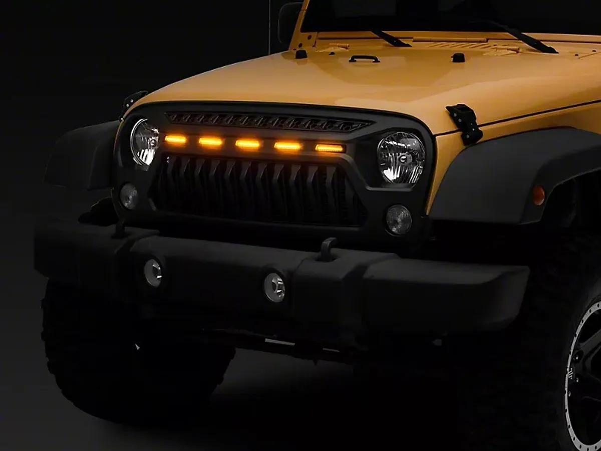 Parrilla Angry Enojado Con Led Jeep 2007-2018 Rejilla-barra - Image 5