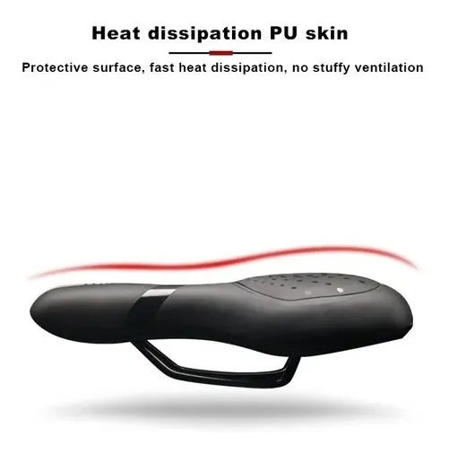 Asiento Cómodo De Bicicleta Con Cojín Suave