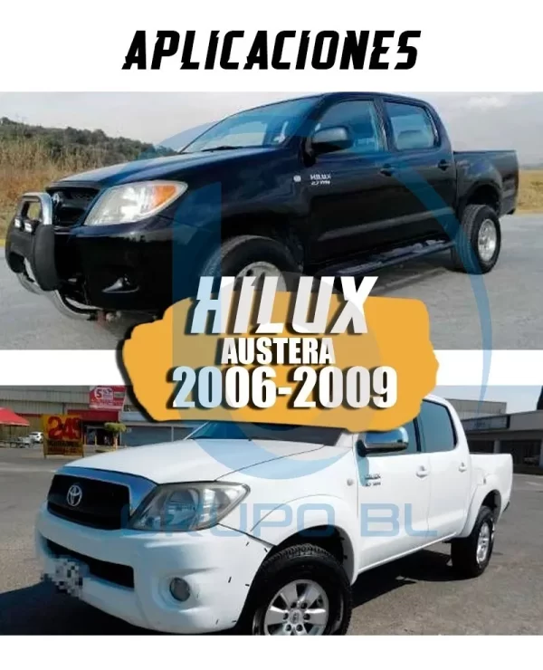 Tirón Jalón De Arrastre Toyota Hilux Austera 2006-2009 Negro