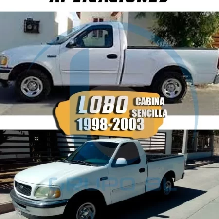 Estribos Bronx Ford Lobo Cabina Media 1998-2003 Negro - Image 5