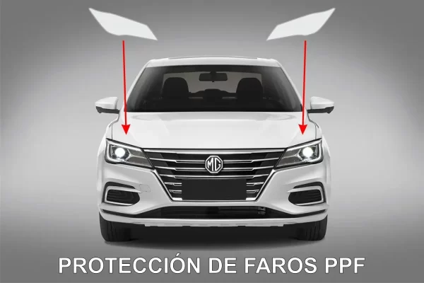 Sticker Protección Ppf Faros Y Calaveras Mg5 2023