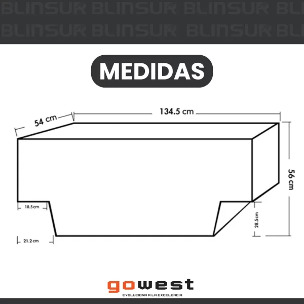 Caja De Herramientas Tromso Pintado Volkwsagen Saveiro 10-19