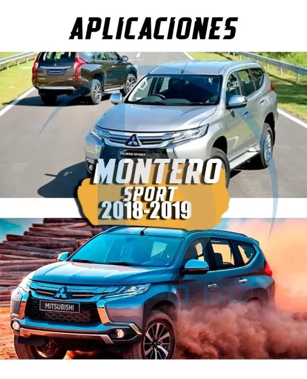 Tirón De Enganche Mitsubishi Montero Sport 2018-2019 Negro