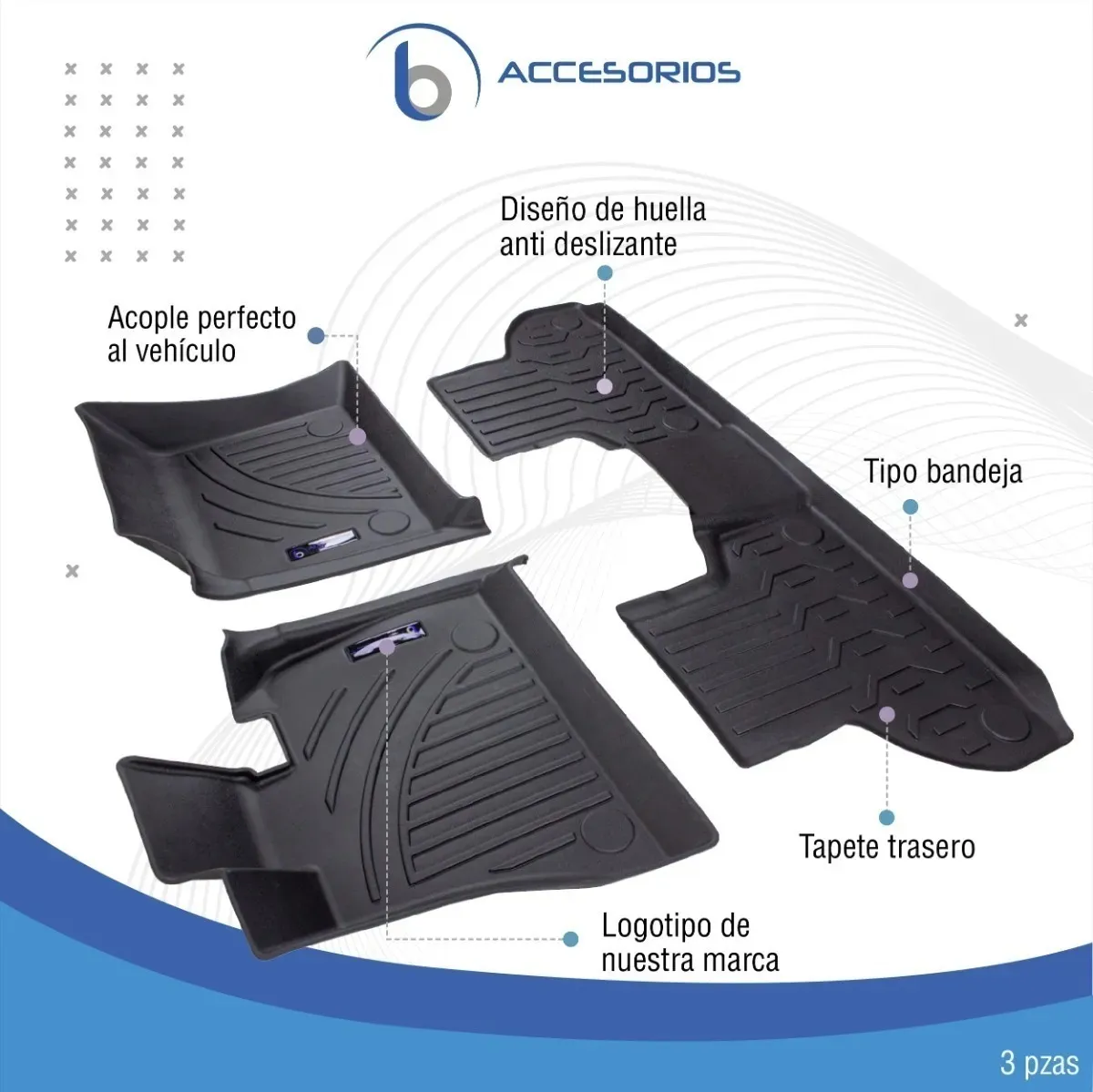 Juego De Tapetes Tipo Bandeja Para Bmw X5 2018 2021 - Image 5