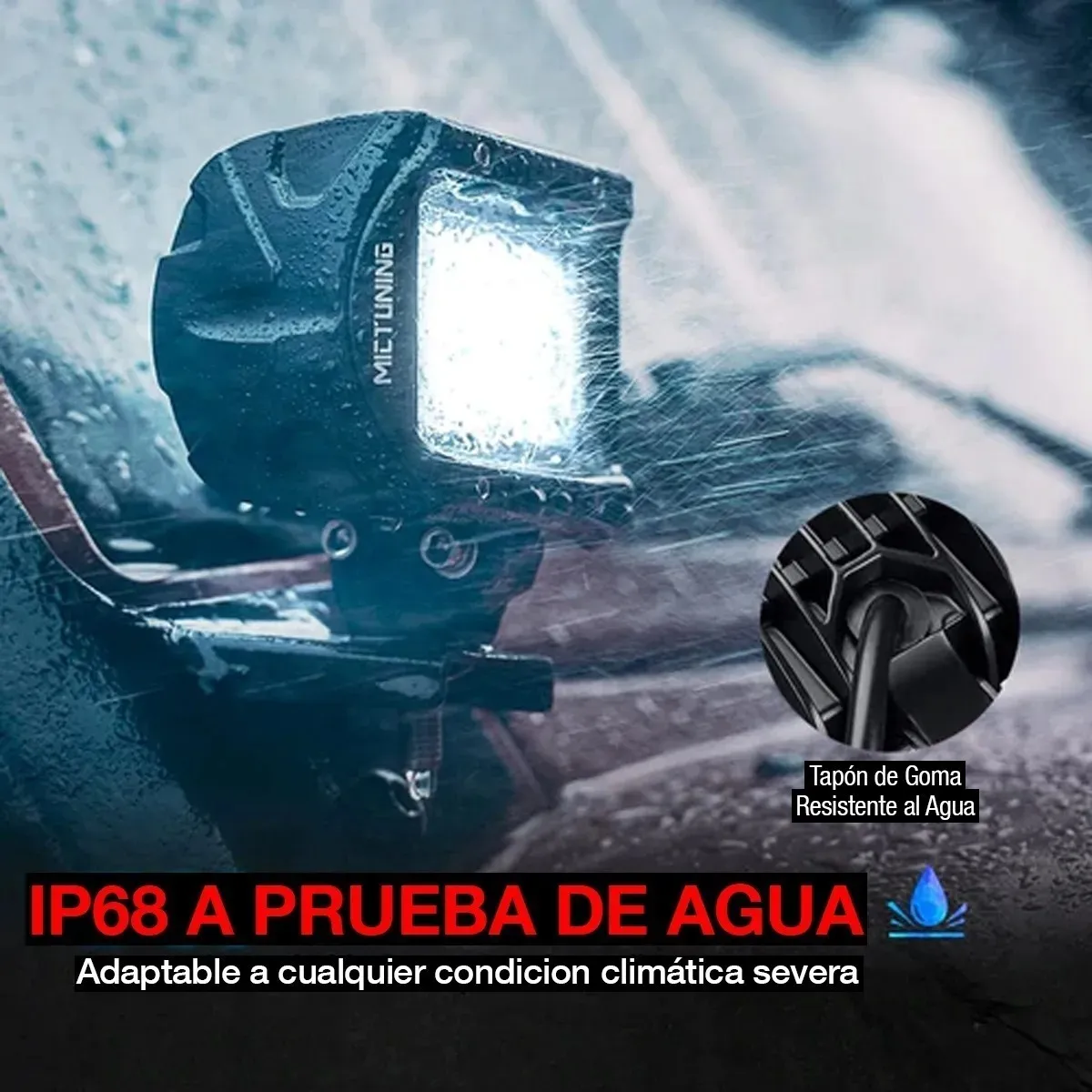 Faros Duallys Led Mictuning 4 Pulgadas Atv Utv Polaris Jeep - Image 5