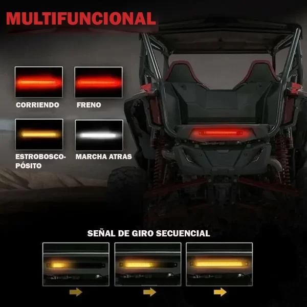 Luz Led Trasera Con Señal De Giro Mictuning Para Motocicleta