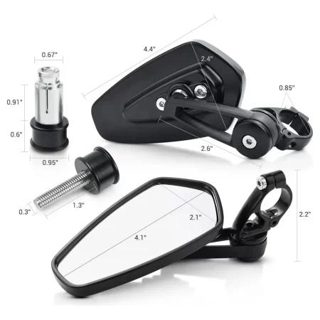 Espejos De Motocicleta Laterales De 3 Pulgadas De Mictuning - Image 5