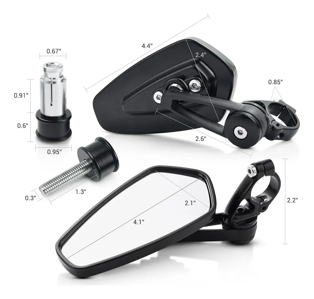 Espejos De Motocicleta Laterales De 3 Pulgadas De Mictuning - Image 5