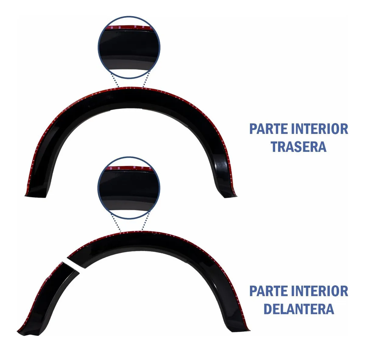 Cantoneras Lisas Negro Mate Para Ranger Xlt 6 Pulgadas 2024 - Image 5