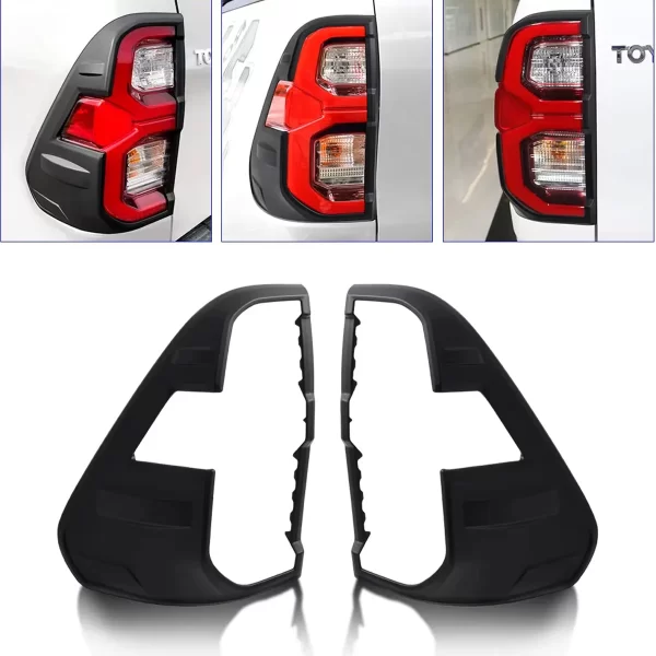 Marco Moldura Aplique Para Calaveras Para Hilux 2021 - 2024