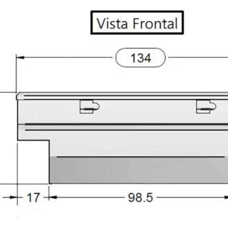 Caja Herrmientas Tipo Baul C/resaques Ford Courier 2002-2008 - Image 5
