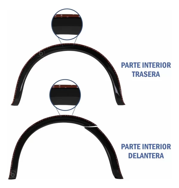 Cantoneras Lisas 3pLG Compatibles Con Ranger 2021 Al 2024