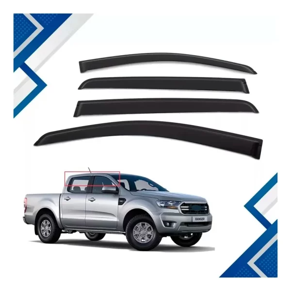 Deflectores De Lluvia Compatibles Con Ranger 2012 Al 2021