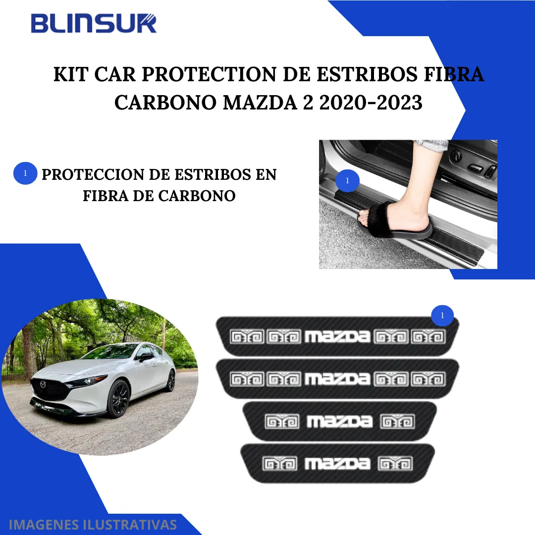 Kit Car Proteccion De Ppf Y Fibra De Carbono Mazda 2 20-23 - Image 5