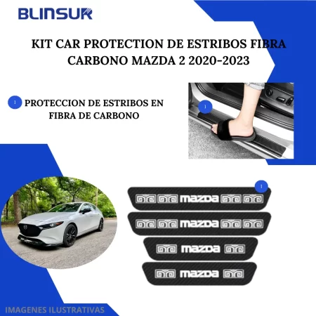 Kit Car Proteccion De Ppf Y Fibra De Carbono Mazda 2 20-23 - Image 5