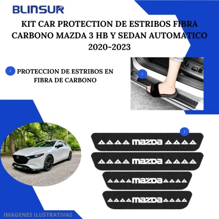 Kit Car Ppf Y Fibra De Carbono Mazda 2 20-23 Hb/sedan Autom. - Image 5