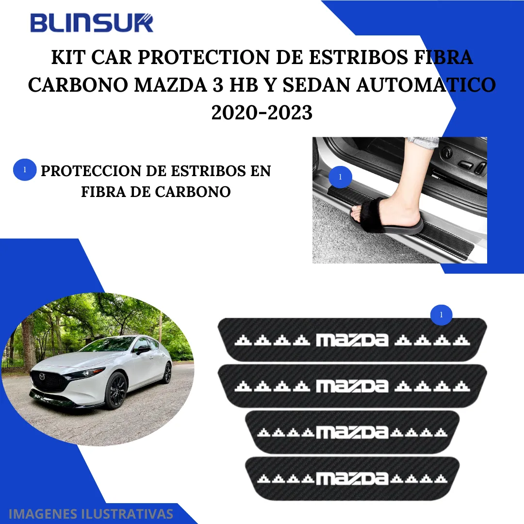 Kit Car Ppf Y Fibra De Carbono Mazda 2 20-23 Hb/sedan Autom. - Image 5