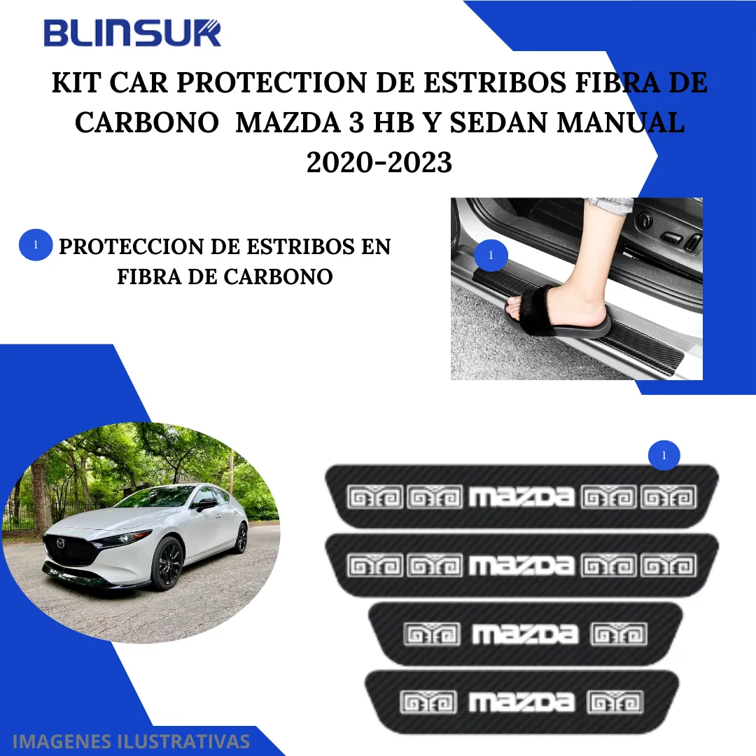 Kit Car Ppf Y Fibra De Carbono Mazda 2 20-23 Hb/sedan Manual - Image 5