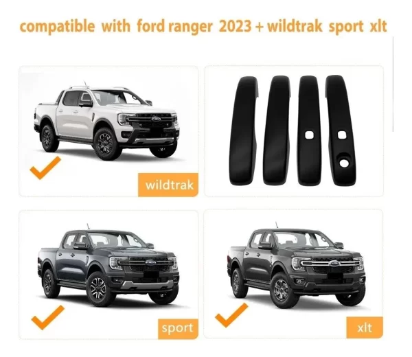 Protector Para Manijas De Puertas Para Ford Ranger 2024