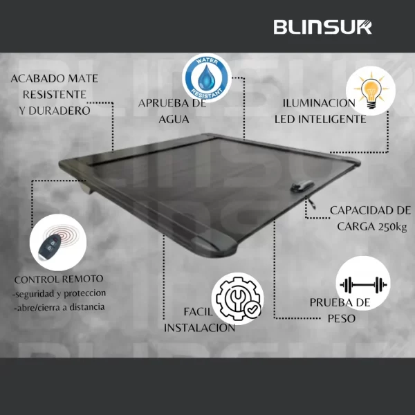 Tapa Retractil Electrica C/control Para Ram 1200 2024/2025