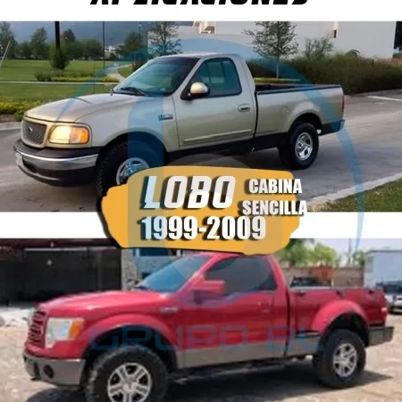 Estribos Bronx Ford F-150 F-250 Cab/sen 1999-2009 Cromado - Image 5