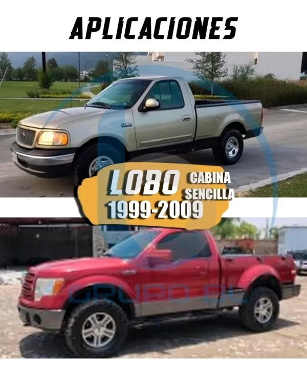 Estribos Bronx Ford F-150 F-250 Cab/sen 1999-2009 Cromado