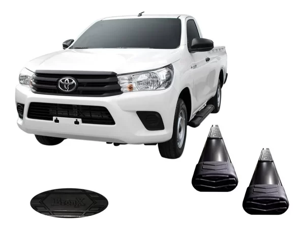 Estribos Bronx Toyota Hilux Cabina Sencilla 2013-2015 Cromo