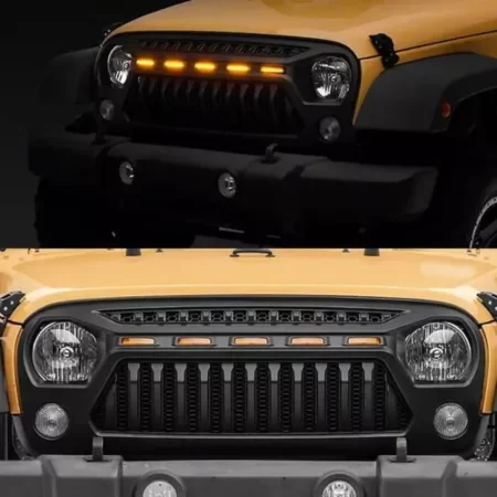 Parrilla Angry Enojado Con Led Jeep 2007-2018 Rejilla-barra - Image 5