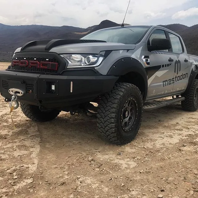 Defensa Delantera Chevrolet Colorado 16-19 Mastodon Hd + Led - Image 5