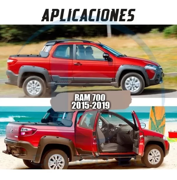 Burrera Super Bronco Dodge Ram 700 2015-2019 Negro