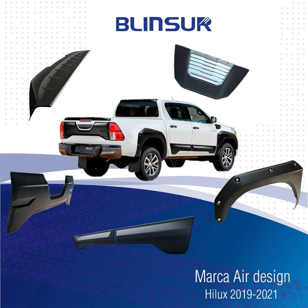 Toma De Aire De Cofre Airdesign Toyota Hilux 2016-2019 - Image 6