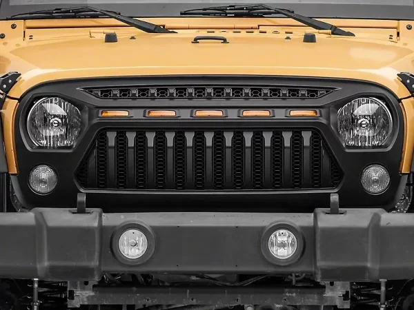 Parrilla Angry Enojado Con Led Jeep 2007-2018 Rejilla-barra
