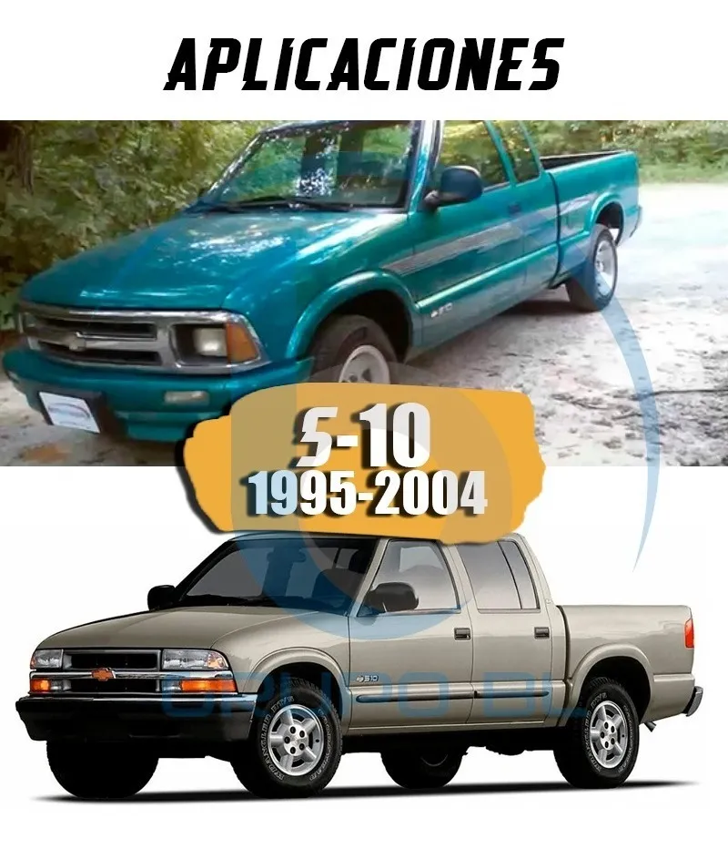 Tirón Arrastre Jalon Chevrolet S-10 Pick-up 1995-2004 Negro - Image 6