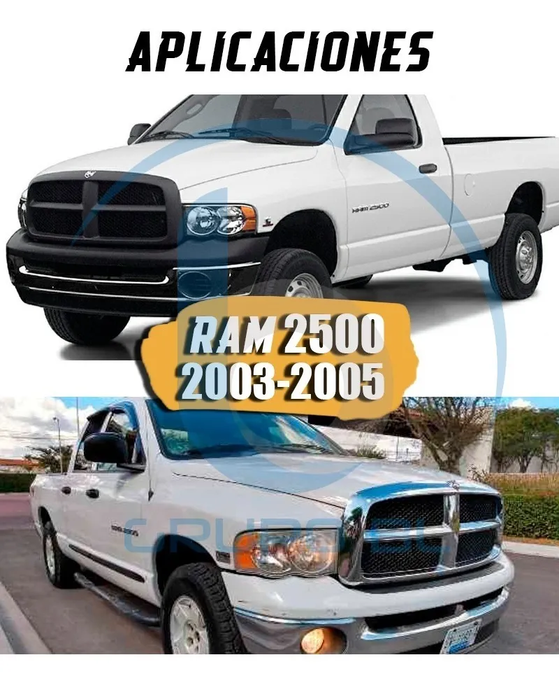 Tirón Arrastre Jalon Dodge Ram 2500 2003-2005 Negro - Image 6