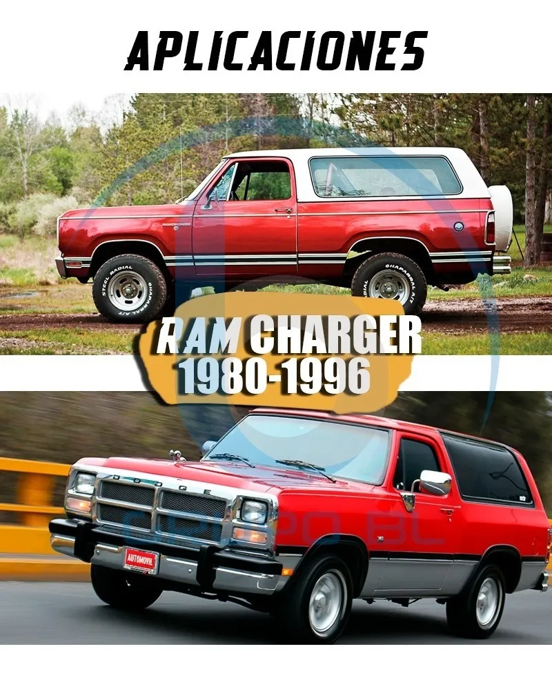 Tirón Arrastre Jalon Dodge Ram Charger 1980-1996 Negro - Image 6