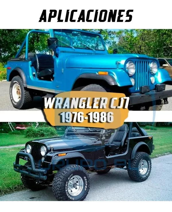 Tirón De Arrastre Jalon Jeep Wrangler Cj7 1976-1986 Negro