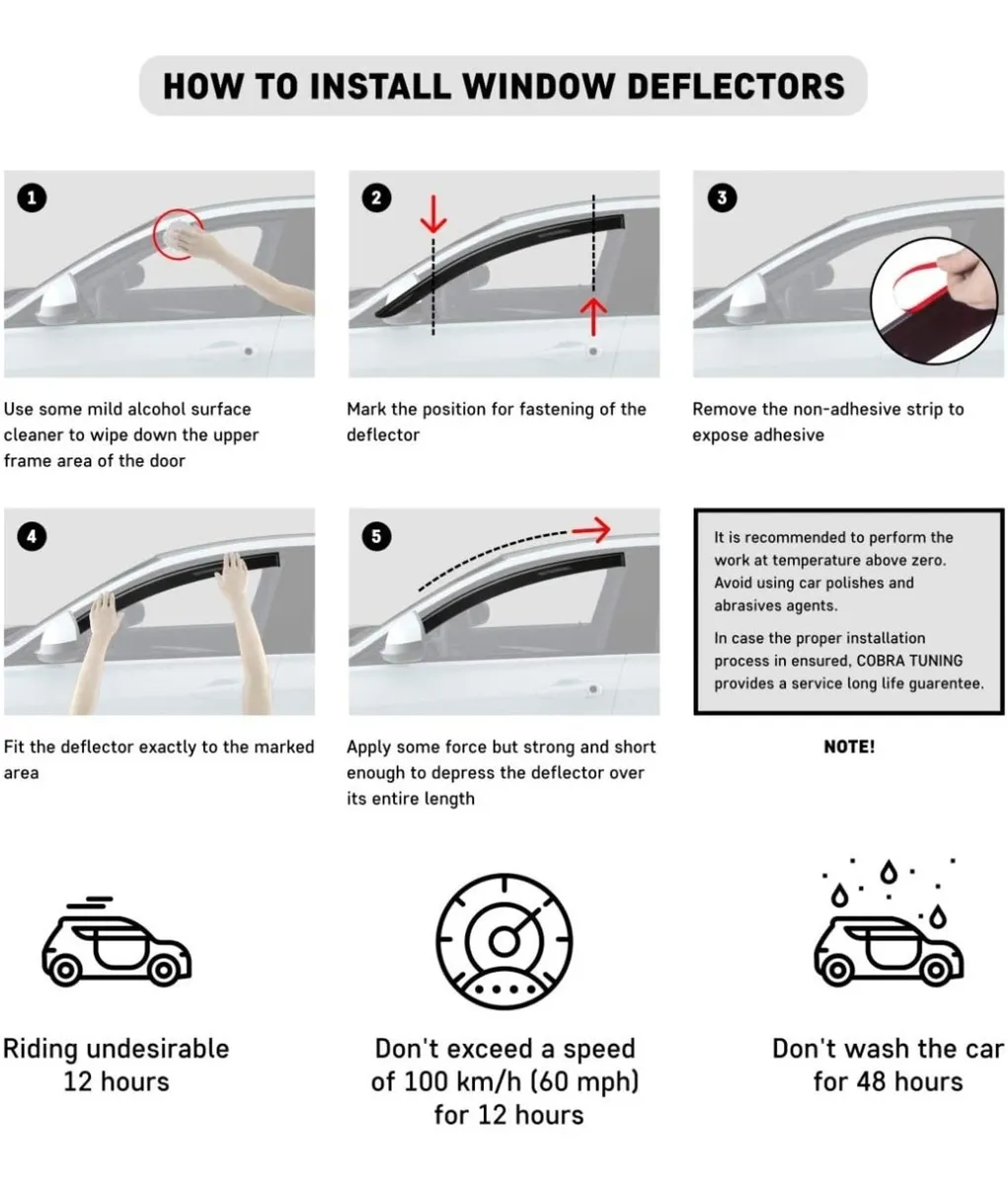 Rompe Viento Deflector De Ventana D40 Np300 2006 - 2015 - Image 6