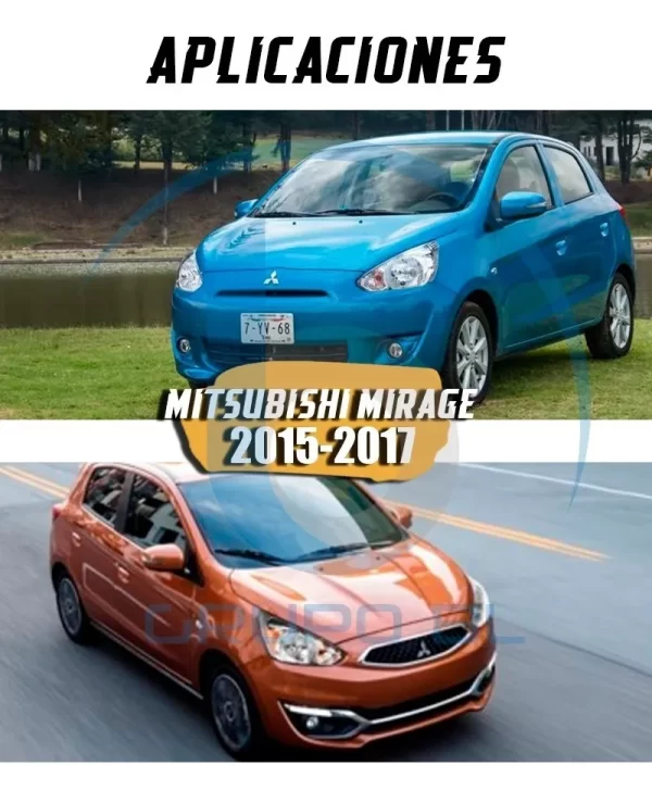 Barras Portaequipaje Aluminio Bronx Mitsubishi Mirage 15-17