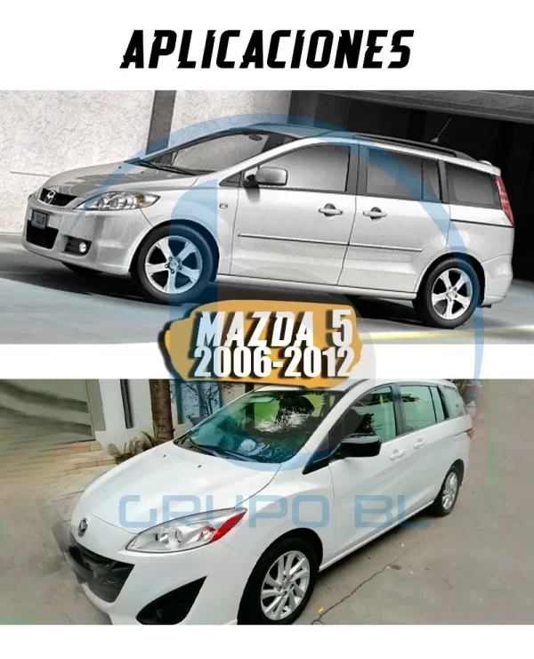 Barras Portaequipaje Aluminio Bronx Mazda 5 2006-2012