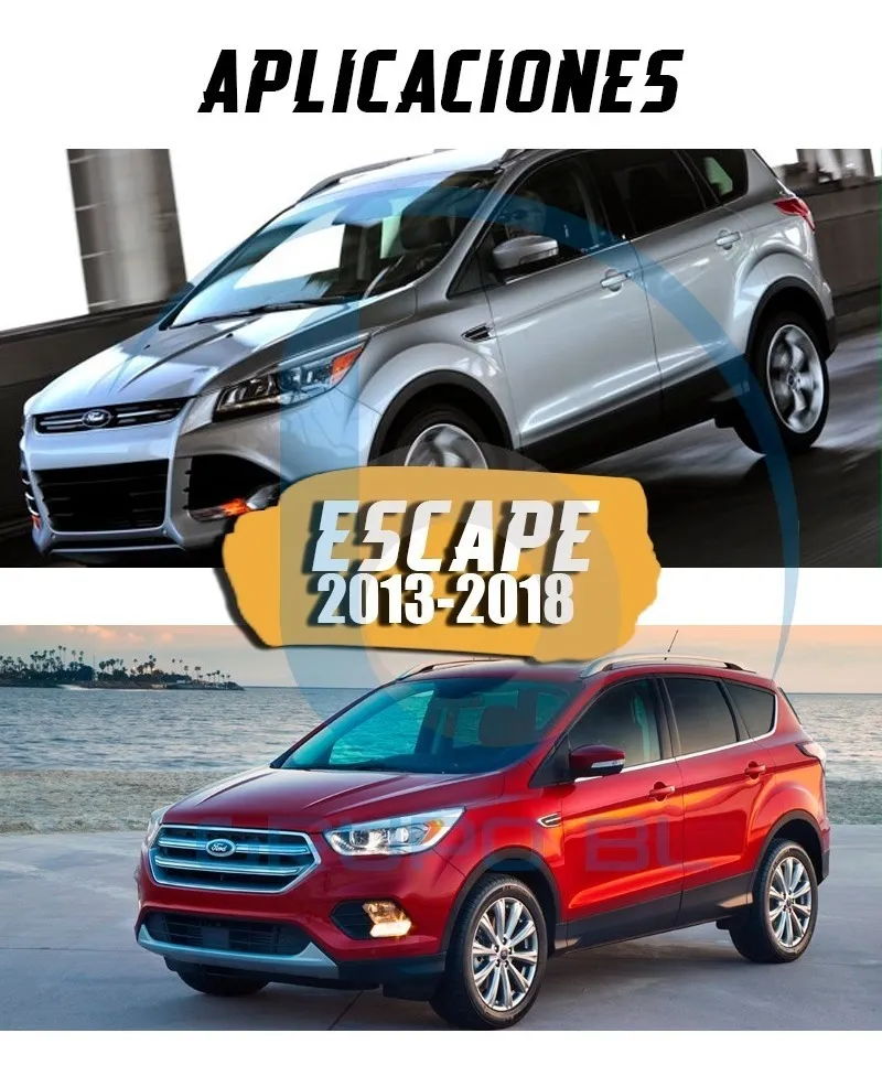 Tirón Arrastre Jalon Ford Escape 2013-2019 Negro - Image 6