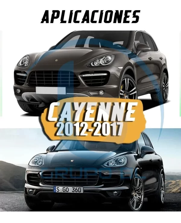 Tirón Jalón De Arrastre Porsche Cayenne 2012-2017 Negro