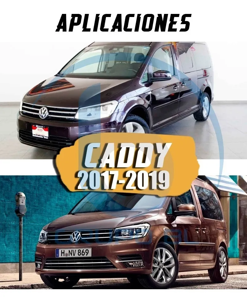 Tirón Jalón De Arrastre Volkswagen Caddy 2017-2019 Negro - Image 6