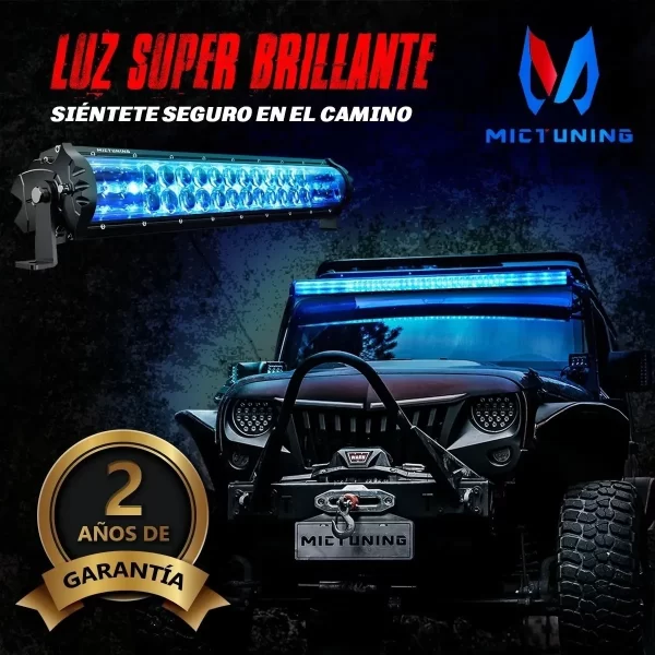 Barra Luz Led 32puLG Mictuning Rgb5d Multicolor Jeep Atv Suv