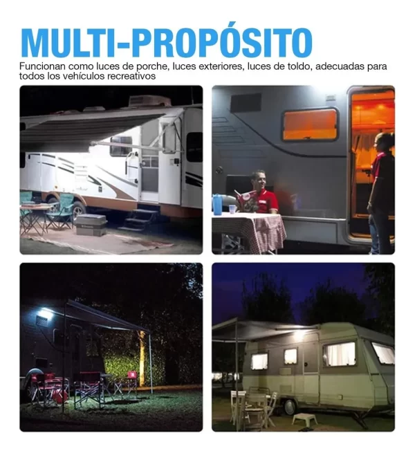 Mictuning Rv Luz Led Para Pórticos Para Exteriores Toldos