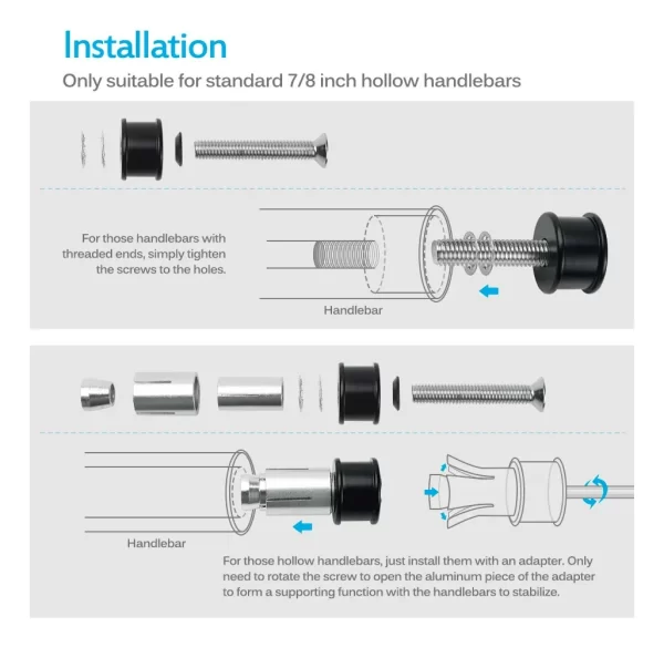 Espejos De Motocicleta Laterales De 3 Pulgadas De Mictuning