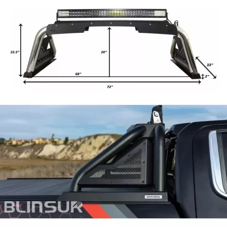 Roll Bar 2.0 Ngo Gmc Sierra 1500 2014 - 2018 Go Rhino - Image 6