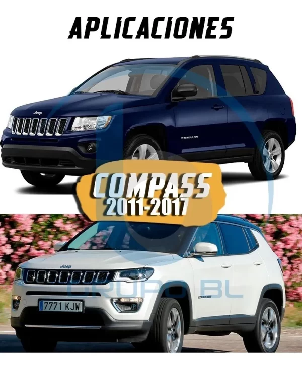 Tirón De Arrastre Jalon Jeep Compass 2011-2017 Negro