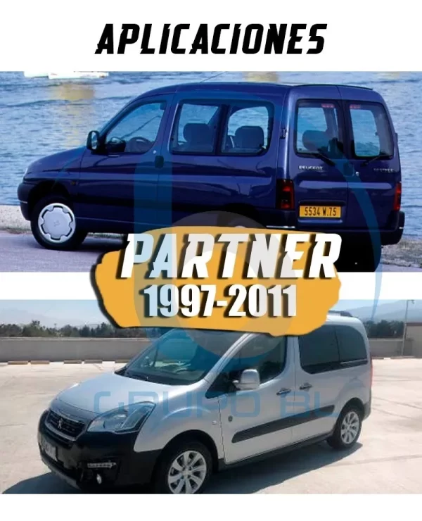 Tirón Jalón De Arrastre Peugeot Partner 1997-2011 Negro