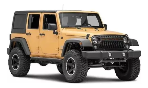 Parrilla Angry Enojado Con Led Jeep 2007-2018 Rejilla-barra